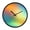 Color Gradient Blur, variant on Indoor 12' Voice-Activated Luminous Decoration Wall Clock With LED Night Light Vibrant Colors
