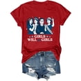 thumbnail image 3 of Haut d'Été à Manches Courtes pour Femmes avec Col Rond et Imprimé Floral, T-Shirts Décontractés, Blouse, Haut Athlétique pour Femmes Grandes Tailles, T-Shirt à Manches Longues avec Col Roulé, 3 of 4