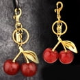thumbnail image 3 of ZPAQI Elegant Cherry Pendant Key Holder Lightweight Reisn Bag Decoration Women Gift, 3 of 21