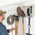 thumbnail image 3 of Shovel Holder Wall Mount, Lawn Tool Organizer Garage, Gray Steel, 3 of 7