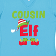 thumbnail image 4 of Inktastic Christmas Cousin Elf Women's V-Neck T-Shirt, 4 of 5
