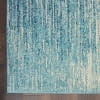 Nourison Passion Navy/Light Blue 1'10" x 6' Area Rug, Modern, Abstract, Bed Room, Living Room, Dining Room, Kitchen, , Easy Cleaning, Non Shedding (6' Runner)