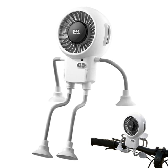 Kieccall Portable Robot Fan Fun Cooling Fan For Home Office Summer Daily Use Outdoor