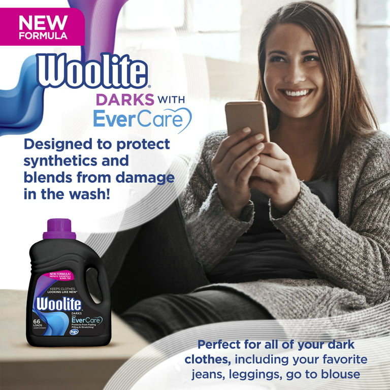 Woolite All DARKS Liquid Laundry Detergent, Midnight Breeze Scent, 50  Loads, 75oz, With Color Renew, HE & Regular Washers