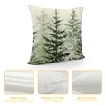 thumbnail image 4 of GOSMITH  Christmas Pillow Covers Watercolor Blue Green Christmas Tree Rustic Style Nature Forest Print Decorative Throw Pillows Winter Christmas Decor, 4 of 5