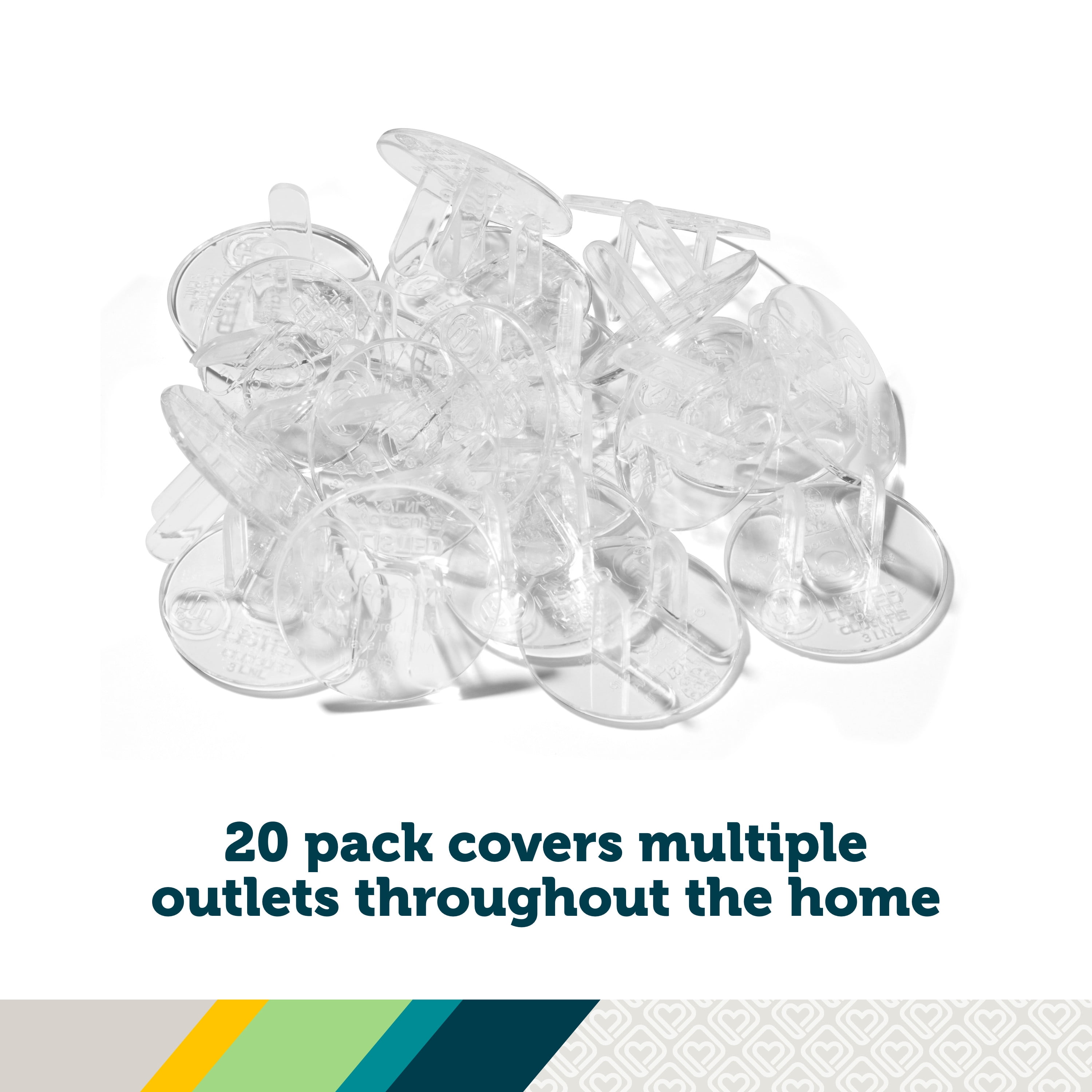 (3 pack) Safety 1st Ultra Clear Plug Protectors (20pk), Clear, Toddler