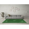 thumbnail image 3 of Ahgly Company Indoor Round Medallion Emerald Green Traditional Area Rugs, 6' Round, 3 of 4