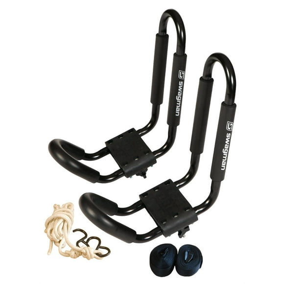 Swagman Kayak Carrier Component 65148 Contour; To Mount Kayak to Aftermarket Roof Rack; J-Cradle Style; Holds 1 Kayak; Compatible With Round/Square/Factory Crossbars