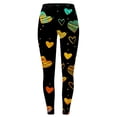 thumbnail image 4 of Tosmy Leggings For Women Valentine's Day Women's Valentine Print Exercise Yoga Leggings Casual Comfort Leggings Home Pants, 4 of 6