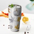 thumbnail image 3 of 30oz Fall Pumpkins Leaves Pattern Tumblers Stainless Steel Tumbler with Lid and Straw,Vacuum Insulated Double Wall Travel Tumbler Cups Mug with Cleaning Brush for Coffee,Tea, 3 of 7