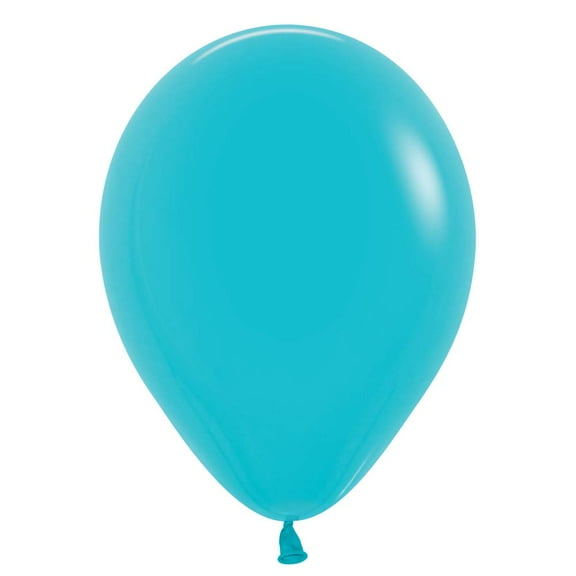 11 inch Sempertex Deluxe Turquoise Blue Latex Balloons (100 Pack) - Party Supplies Decorations