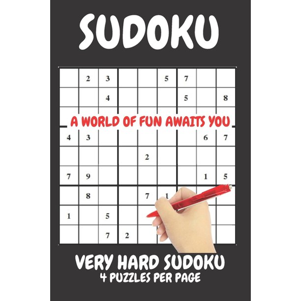 sudoku very hard 4 puzzles per page very hard sudoku created by experts for experts sudoku