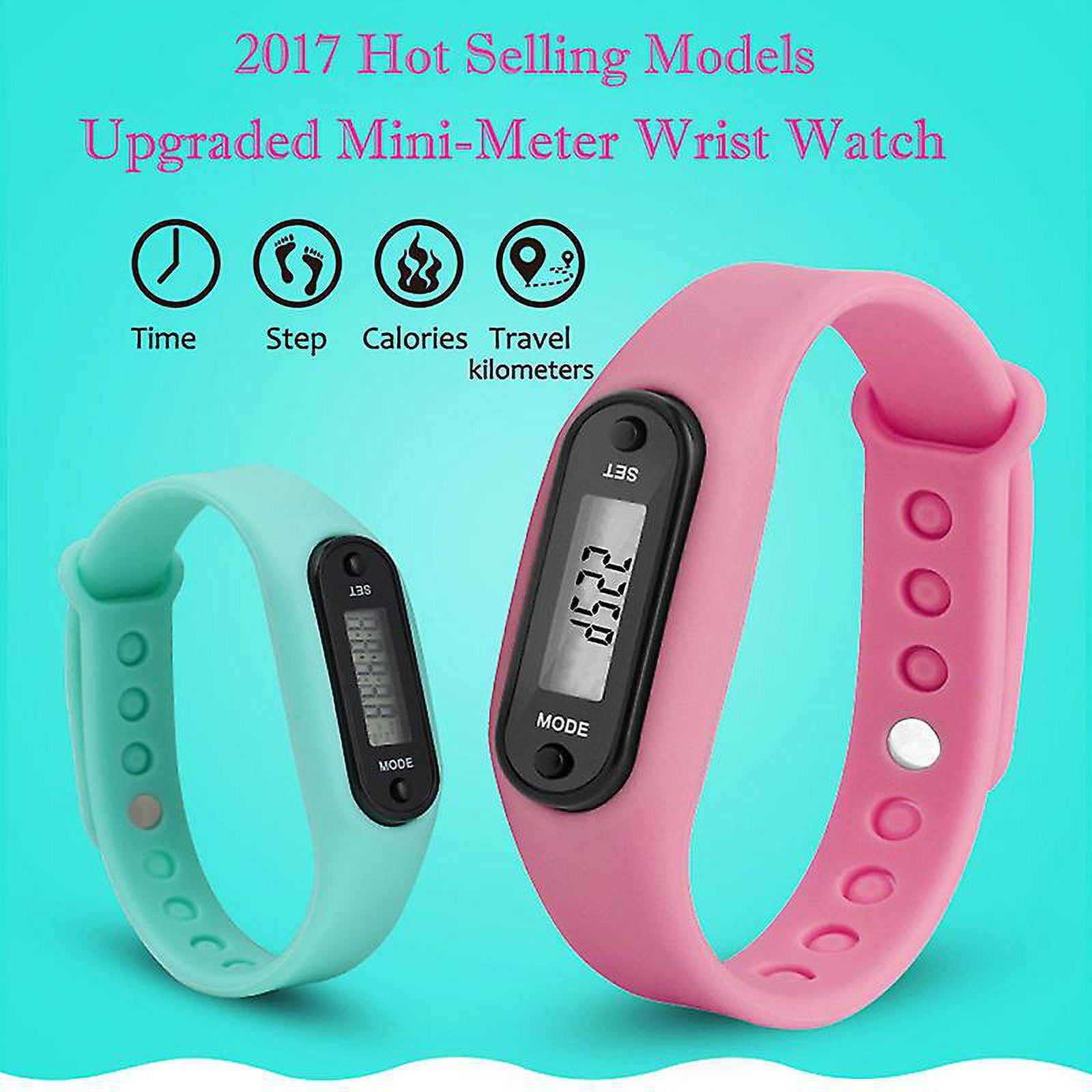 Lcd Wrist Watch Pedometer Sports Step Distance Calorie Counter Bracelet Walmart