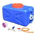 thumbnail image 3 of S SERENABLE Contenant d'Eau de Camping Réutilisable avec Robinet et Tuyau pour Camping, Voiture, Randonnée Bleu 30 kg, 3 of 9