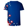 thumbnail image 4 of MEICHEN 4th of July Outfits for Women Short Sleeve American Flag Print Shirts Crewneck USA Flag Patriotic Casual Tops Summer 250th Anniversary Tops, 4 of 5
