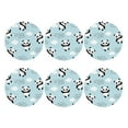 thumbnail image 2 of Balery 6 Pcs Cute Panda Bearleather Coasters Set, Drink Table Cup Coasters For Living Room Kitchen Coffee Decor, 2 of 9