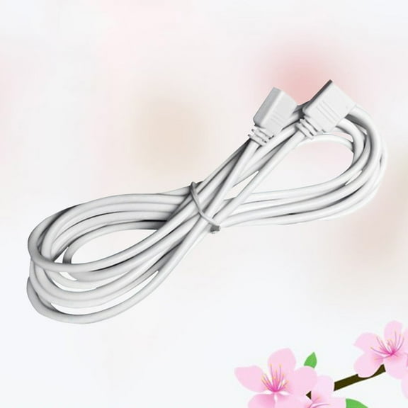 FUTUREORYY 2Pack RGB Light Bar Extension Cord White Copper Pvc For Led Strip Lights Connection Diy Projects