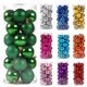 thumbnail image 1 of RBCKVXZ - Bolas navideñas verdes de 3 cm para árbol de Navidad, adornos irrompibles para colgar en fiestas, cumpleaños, bodas, liquidación (juego de 24 unidades), 1 of 8