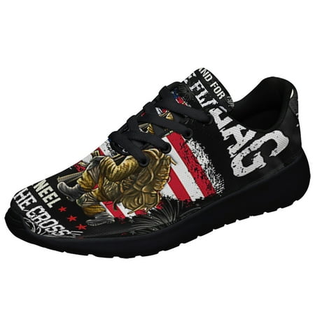 

God Veteran Stnd For The Kneel For The Cross Shoes Sneakers Black Size 7