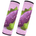 thumbnail image 2 of IAUYY Set of 2 Car Strap Covers,Flannel Material With Velcro for Adjustable Printed Pattern Car Seat Belt Pads Cover for All Car Seats Pushcar A Purple Sweet Potato, 2 of 8