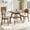 Walnut, variant on LKTART Dining Table Set for 2, Square Solid Wood Dining Table with 2 Gray PU Dining Chairs, Soild Wood Table Chairs Set of 2 for Small Spaces, Dining Room, Kitchen, Nature