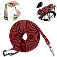 thumbnail image 1 of Corde élastique pour bagages, cordon élastique universel très résistant avec crochet en acier au carbone, convient pour vélos, voitures électriques,2 mètres (rouge), 1 of 5