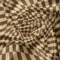 thumbnail image 5 of Ambesonne Checkered Valance Pack of 2, Checkerboard Wooden, 54"X12", Brown Pale Brown, 5 of 5
