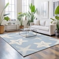 thumbnail image 3 of Area Rugs 3'x5', Blue Starfish Coastal Carpet Runner Indoor Outdoor Rugs Home Decor Aesthetic, Nautical Summer Ocean Abstract Art Non Slip Mats Washable Accent Rug for Living Room Bedroom, 3 of 8