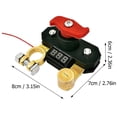 thumbnail image 3 of 1PC Car Battery Disconnect Switch, Battery Isolation Switch with Digital Voltage Indicator for Efficient Power Management in Equipment, 3 of 8