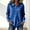 Blue plus size fall tops for women a1, variant on Women Plus Size Fall Long Sleeve Button Down Blouse Casual Solid Tunic Top Loose Fit Tee for Autumn Daily Wear, Brown XL
