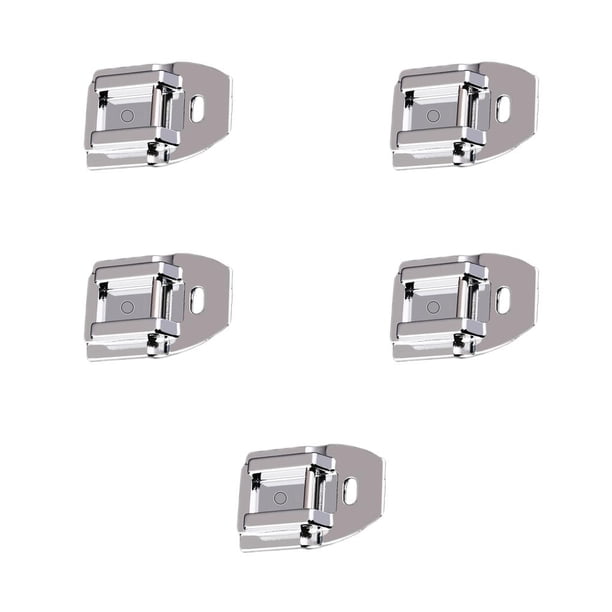 Prensatelas con cremallera invisible Bewildely 2 piezas Metal Plata 2,5 x 1,6 x 0,8 cm