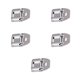 thumbnail image 1 of Prensatelas con cremallera invisible Bewildely 2 piezas Metal Plata 2,5 x 1,6 x 0,8 cm, 1 of 3
