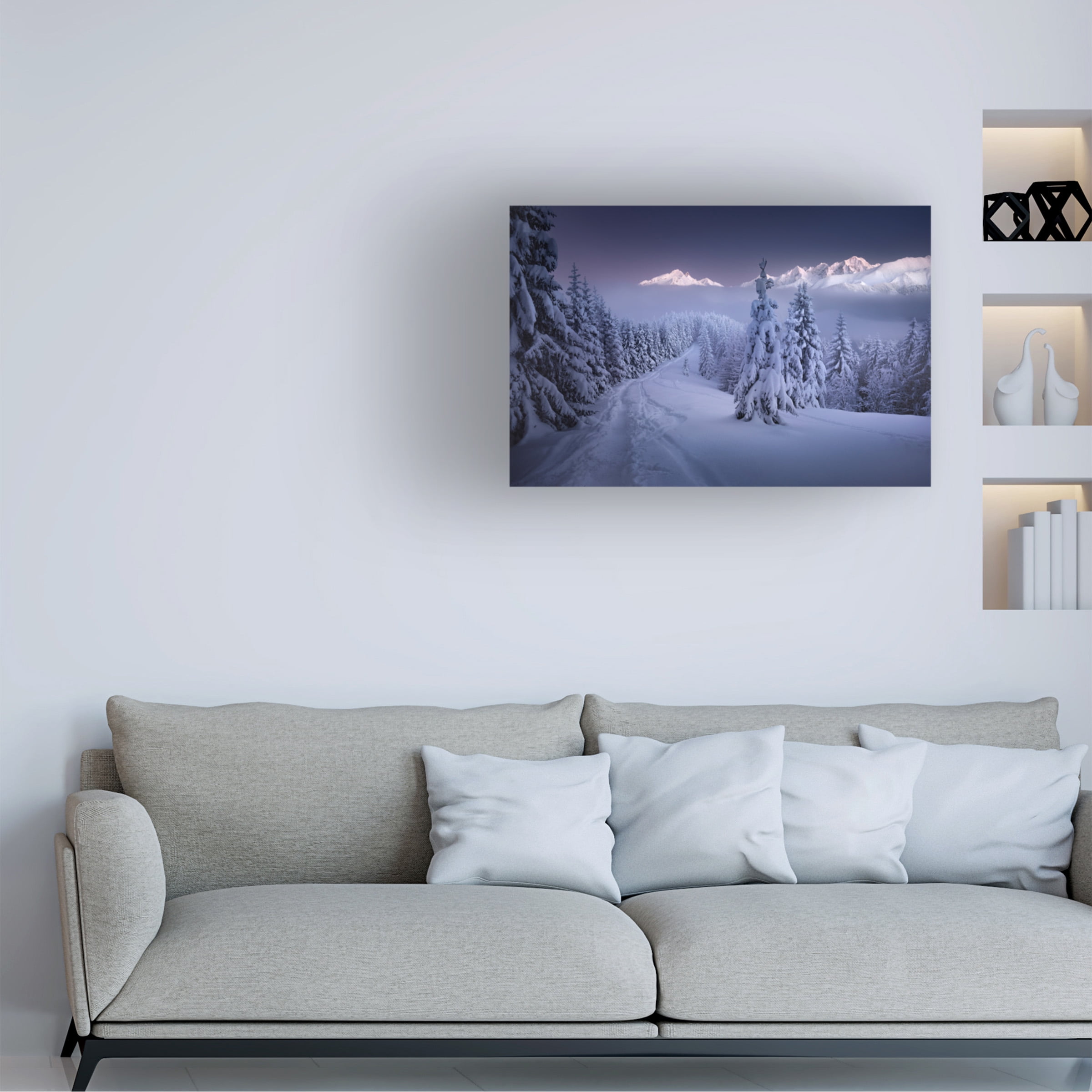 Karol Nienartowicz 'In The Winter' Canvas Art