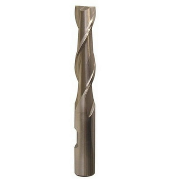 Drill America BRCT322 5/8" X 1/2" HSS 2 Flute Single End End Mill, Drill America