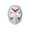 Classic White, variant on Scary Hockey Goal Keeper Mask, Realistic Bloody Killer Face Mask for Halloween Cosplay Costume