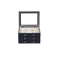 thumbnail image 4 of Glass Lift Top Black Jewelry Box, 4 of 7