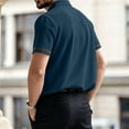 thumbnail image 4 of Mens Polo Shirts Short Sleeve Collared Textured Quick Dry Casual Golf Shirt for Men, 4 of 6