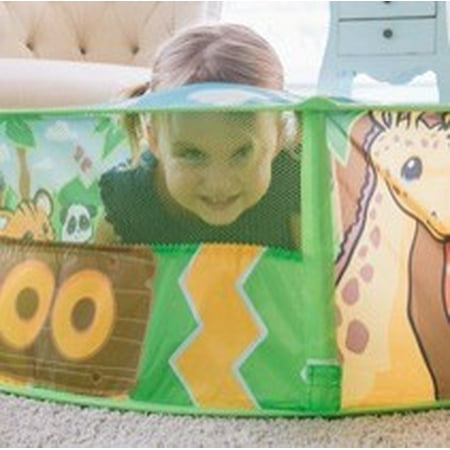 Zoo Adventure Ball Pit Pop up Tent with 20 Bonus Play Balls