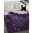 thumbnail image 3 of Ahgly Company Machine Washable Indoor Rectangle Transitional Rich Lilac Purple Area Rugs, 3' x 5', 3 of 7