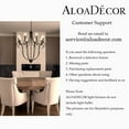 thumbnail image 7 of 32'' 8-Light Modern Black Mid-Century Modern Candelabra Crystal Chandelier Vintage Candle Pendant Light For Living Room Dining Room And Entryway, 7 of 7