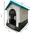 thumbnail image 4 of Casa Termica Para Perros Con Puerta 105x88x99 Cm azul Grande Giropet GP-CTB105, 4 of 10