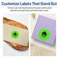 thumbnail image 4 of Avery Square Scalloped Labels, Neon Green, 1-5/8" x 1-5/8", 400ct, 4 of 11