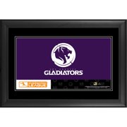 Angle View: Los Angeles Gladiators Framed 10" x 18" Overwatch League Team Logo Panoramic Collage