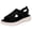 Black, variant on Women's Orthopedic Walking Shoes Platform Sandals Sparkly Rhinestone Stretch Mesh Slip on Casual Open Toe Athletic Tennis Shoes Grey Size 8.5