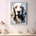 thumbnail image 2 of English Setter Dog Art Canvas, Pet Wall, Polygon Art Print on Canvas Canvas, large wall art, bathroom wall art, Ready to Hang,Living Room,Bedroom ＆ Office, 2 of 4
