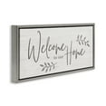 thumbnail image 3 of Stupell Industries Welcome To Our Home Country Sign Botanical & Floral Painting Gray Floater Framed Canvas Art Print Wall Art, 25 x 11, 3 of 9