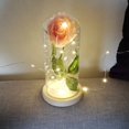 thumbnail image 3 of Lámpara LED Zhivalor con flor de rosa decoración del hogar color rosa Champán, 3 of 8