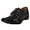 Solid Black, variant on LIBERTYZENO Boys Lizard Print Genuine Leather Kids Dress Shoes Senior Chaimpaigne/White 7 Toddler