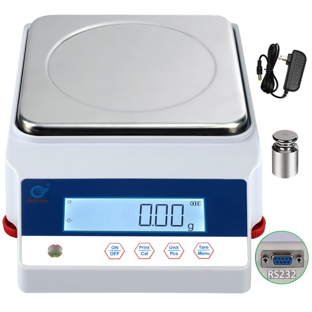 Balanza electrónica digital RUISHAN de 2000 g x 0,01 g