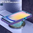 thumbnail image 5 of Xilaimitoo Compatible for Galaxy A16 5G Phone Case: Samsung Galaxy A16 5G 3 in 1 Full Body Shockproof, Heavy Duty Protection for A 16 5G, Light Purple+Blue, 5 of 7